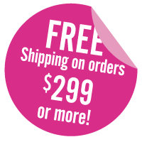 Free shipping on orders $299 or more